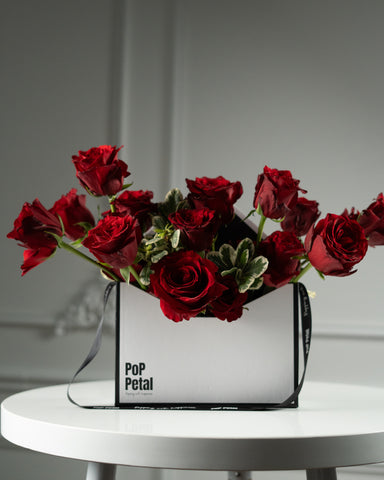 Crimson Symphony Flower Box